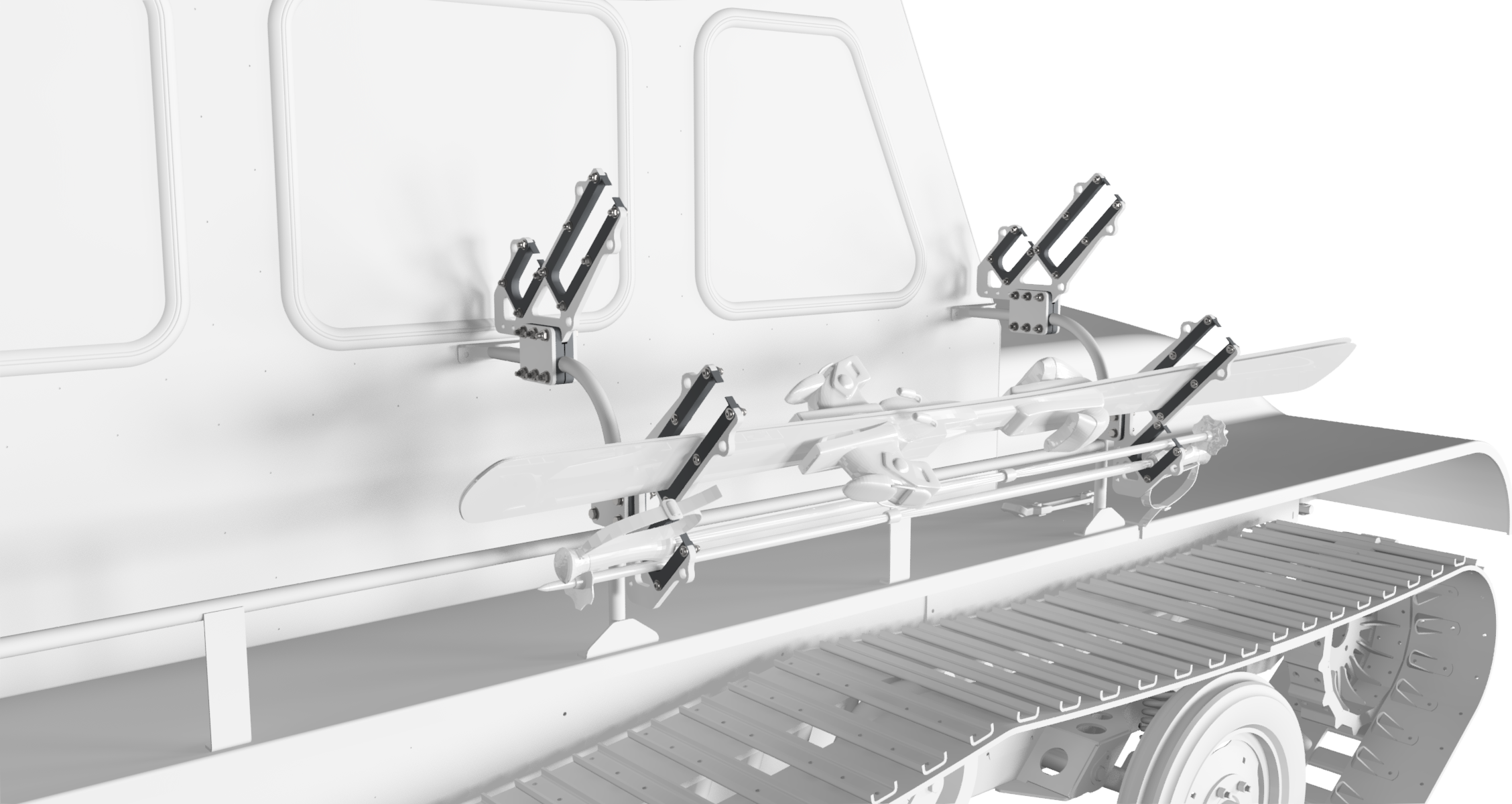 Sno Trac featuring snow ski mounted rack