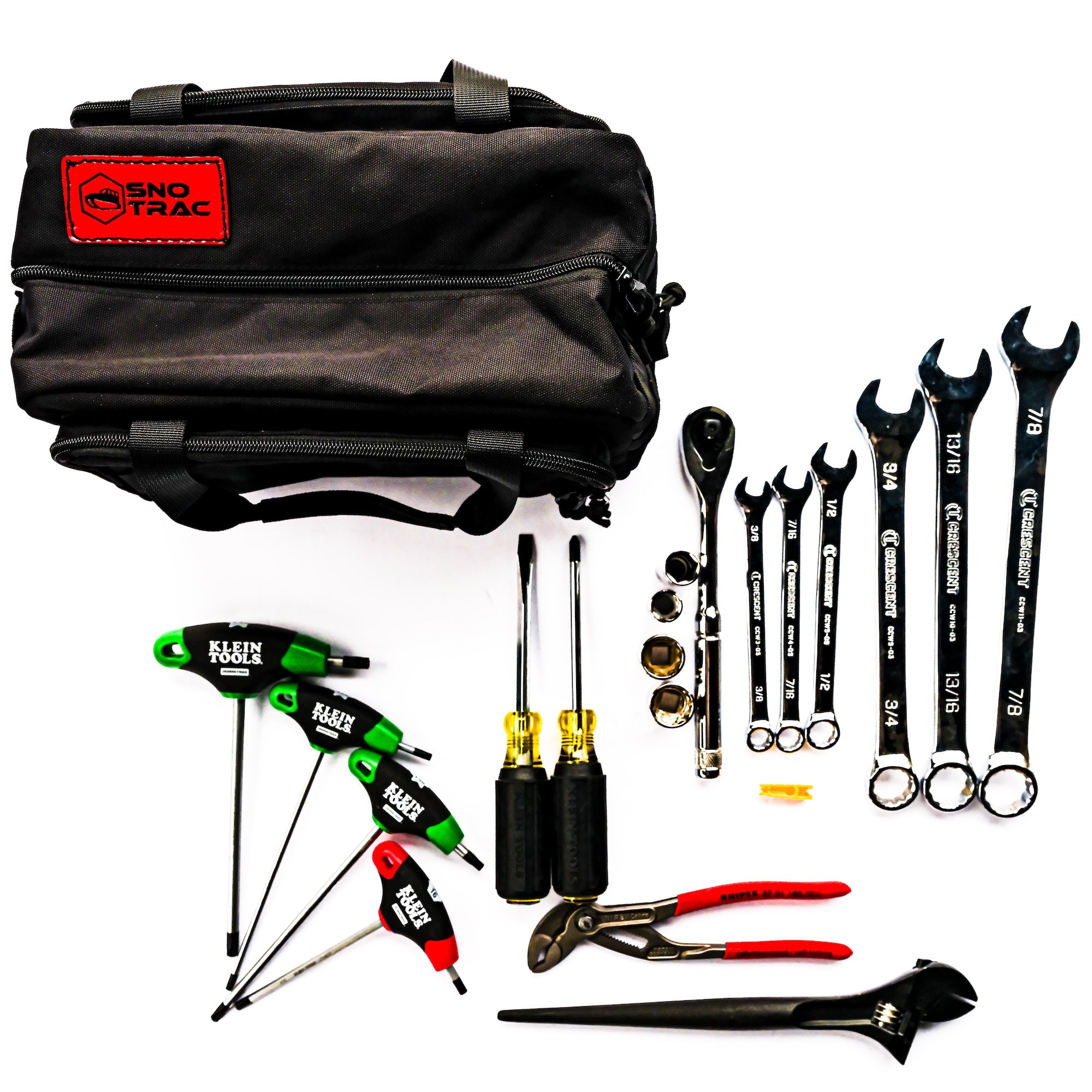 Set of tools for easy maintenance of your Sno Trac vehicle.
