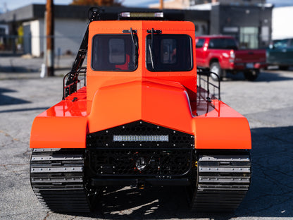Front face of Orange Sno Trac