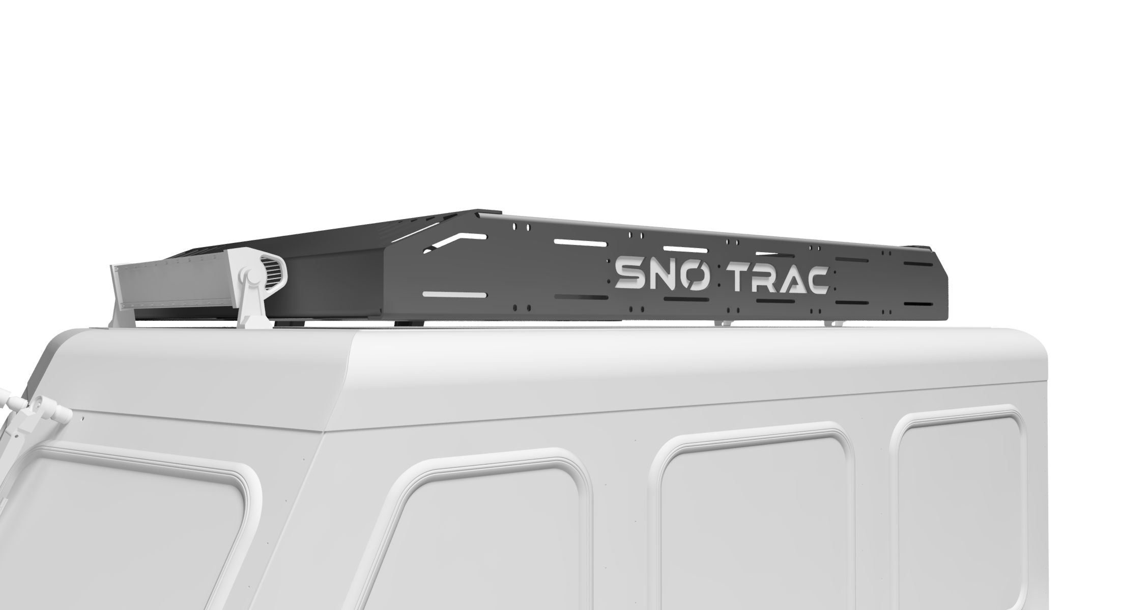 Sno Trac sleek roof rack with ladder option