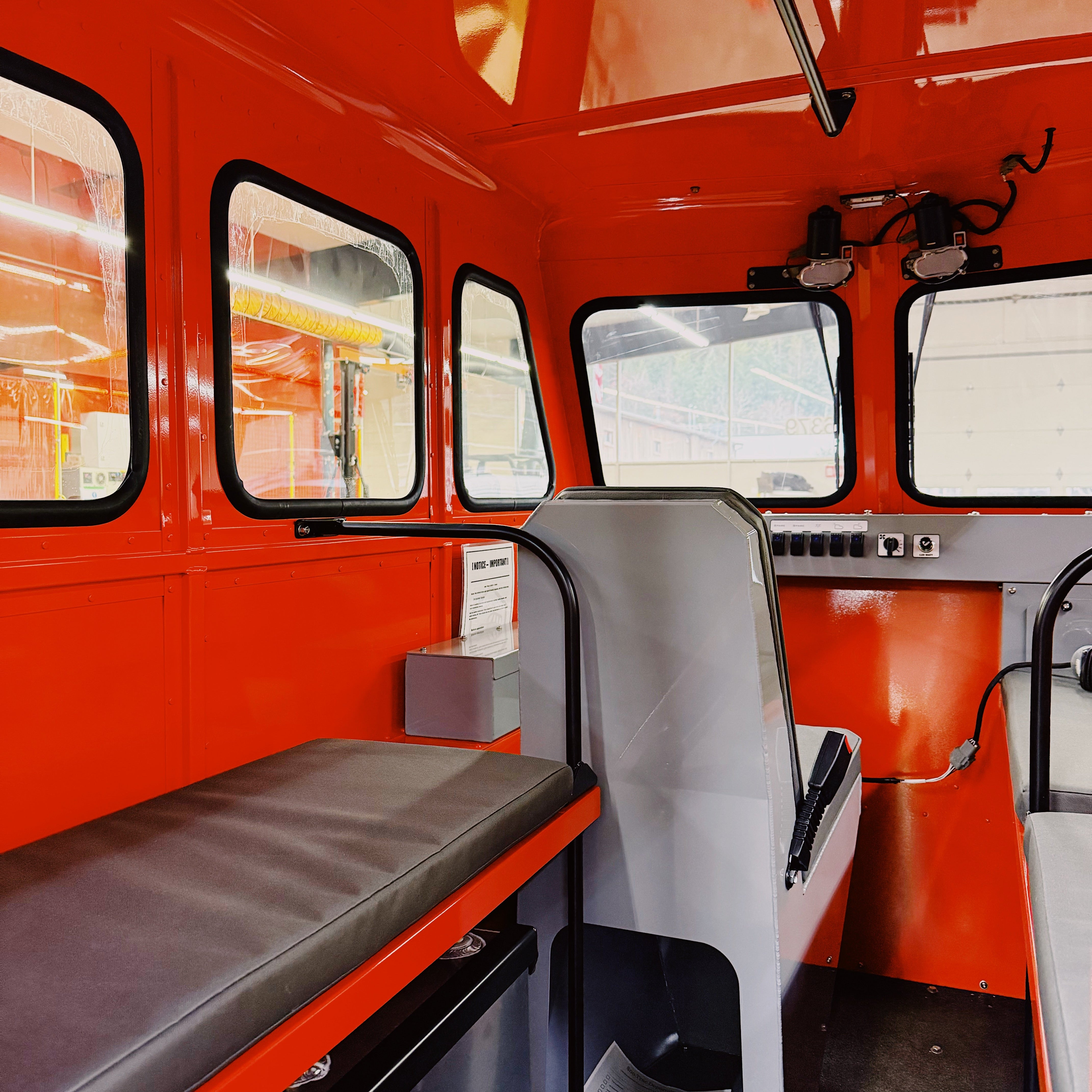 Sno Trac models feature wide windows to master your surroundings