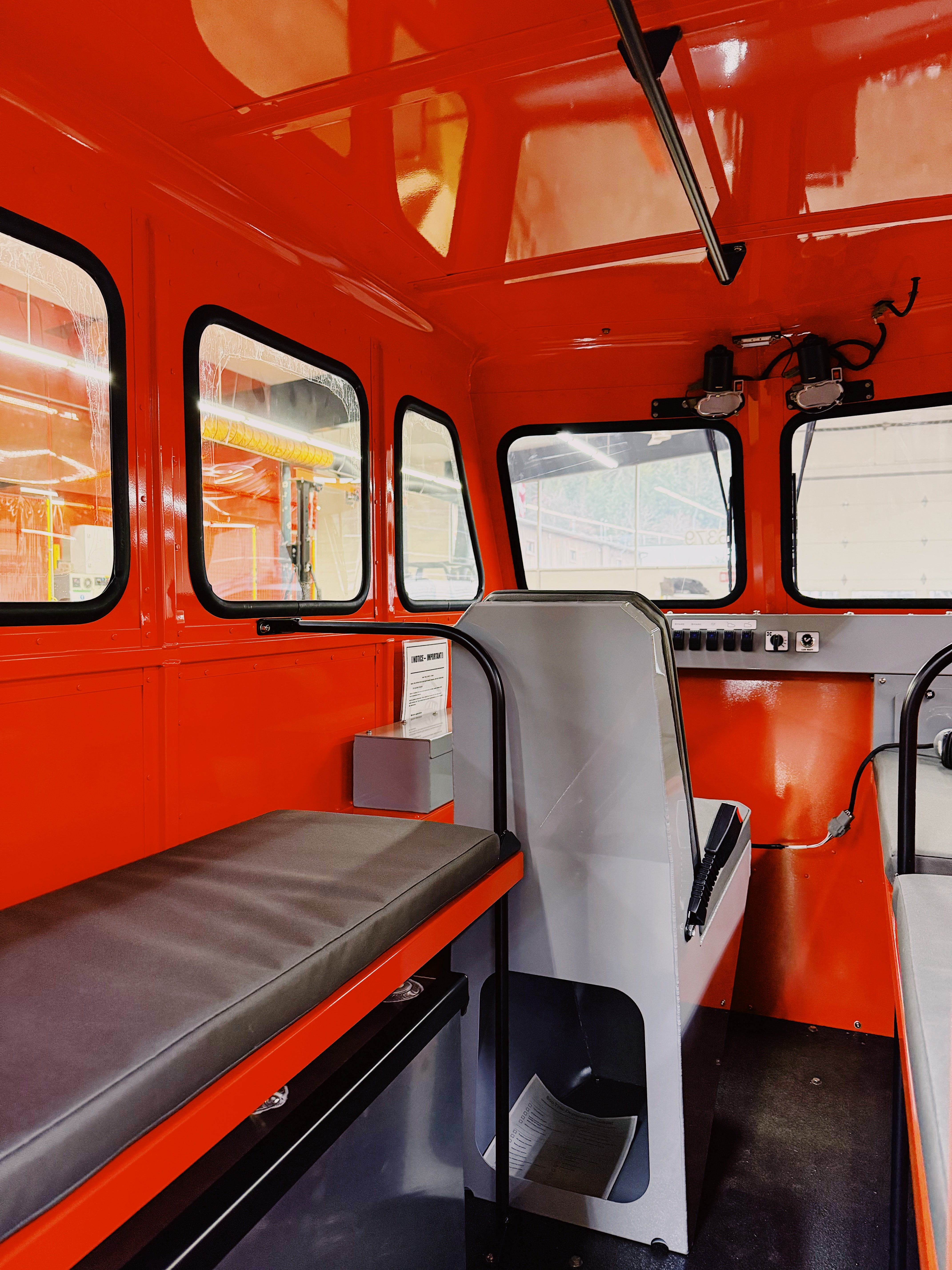 Sno Trac models feature wide windows to master your surroundings